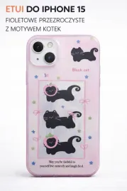 etui-do-iphone-15-case-kotki-black-cat-rozowe-silikonowe-ochronne