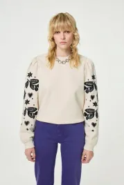 fabienne-chapot-hanne-sweater-oatmeal-melange-bawelniany-sweter-damski-m