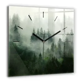 zegar-szklany-dekoracyjny-ze-stylowym-nadrukiem-mglisty-las-duzy-60x60-cm