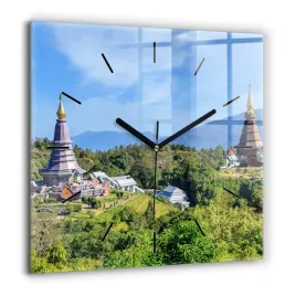 foto-zegar-szklany-scienny-do-biura-park-narodowy-chiang-mai-xxl-60x60-cm