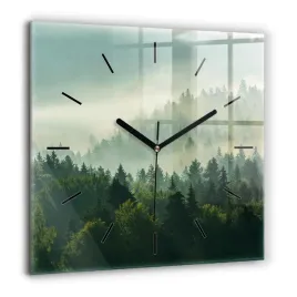 foto-zegar-szklany-do-kuchni-na-sciane-wschod-slonca-beskidy-xxl-60x60-cm