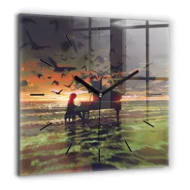 kwadratowy-zegar-szklany-scienny-z-motywem-koncert-na-plazy-duzy-60x60-cm