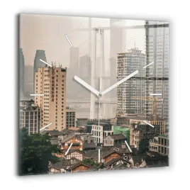 zegar-szklany-do-kuchni-z-nadrukiem-stare-miasto-w-chongqing-xxl-60x60-cm