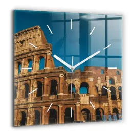 designerski-foto-zegar-szklany-do-wnetrz-koloseum-we-wloszech-duzy-60x60-cm