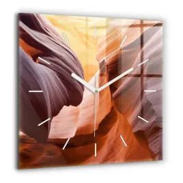 kwadratowy-foto-zegar-szklany-z-wlasnym-zdjeciem-kanion-antylopy-60x60-cm