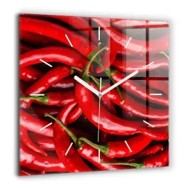 duzy-zegar-szklany-do-mieszkania-z-nadrukiem-ostre-papryczki-duzy-60x60-cm