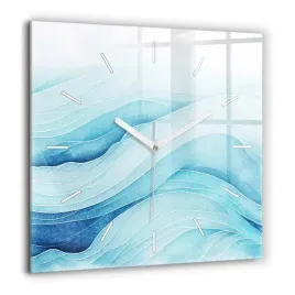 personalizowany-kwadratowy-foto-zegar-szklany-blekitne-obloki-xxl-60x60-cm