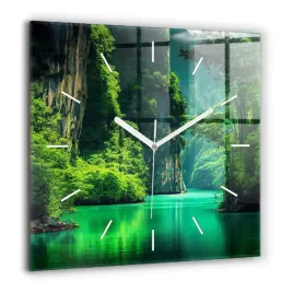 zegar-szklany-dekoracyjny-z-grafika-pejzaz-natury-tajlandii-duzy-60x60-cm