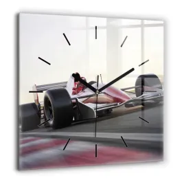 dekoracyjny-kwadratowy-foto-zegar-szklany-sportowy-bolid-wyscigowy-60x60-cm