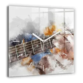 zegar-szklany-scienny-do-nowoczesnych-wnetrz-grafika-gitary-duzy-60x60-cm