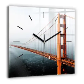 zegar-szklany-na-sciane-ze-stylowym-nadrukiem-most-golden-gate-xxl-60x60-cm