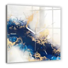 kwadratowy-foto-zegar-szklany-do-kuchni-na-sciane-marmur-wzor-xxl-60x60-cm