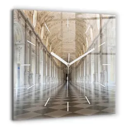 ladny-kwadratowy-zegar-szklany-na-sciane-muzeum-la-veneria-reale-60x60-cm