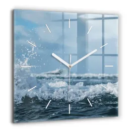 scienny-kwadratowy-zegar-szklany-do-biura-fotografia-fal-morskich-60x60-cm