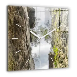 nowoczesny-kwadratowy-foto-zegar-szklany-skalne-miasto-w-czechach-60x60-cm