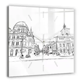 kwadratowy-zegar-szklany-do-salonu-ilustracja-miasta-poznan-duzy-60x60-cm