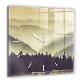 zegar-szklany-minimalistyczny-scienny-mgliste-gorskie-zbocza-xxl-60x60-cm