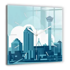zegar-szklany-designerski-ze-stylowym-nadrukiem-architektura-w-usa-60x60-cm