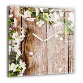zegar-szklany-ozdobny-ze-stylowym-nadrukiem-kwiaty-na-drewnie-xxl-60x60-cm