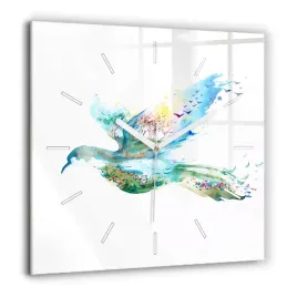 zegar-szklany-designerski-do-wnetrz-abstrakcja-ptaka-i-wiosny-duzy-60x60-cm
