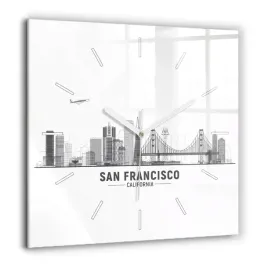 wiszacy-kwadratowy-foto-zegar-szklany-panorama-san-francisco-xxl-60x60-cm