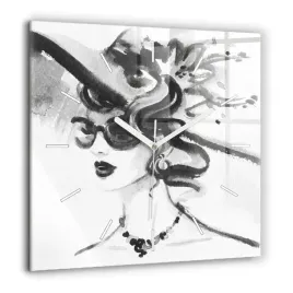 designerski-kwadratowy-foto-zegar-szklany-do-wnetrz-modna-kobieta-60x60-cm