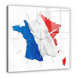 kwadratowy-zegar-szklany-do-sypialni-z-nadrukiem-flaga-francji-xxl-60x60-cm