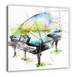 kwadratowy-foto-zegar-szklany-scienny-ilustracja-4-pory-roku-xxl-60x60-cm