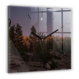 foto-zegar-szklany-do-kuchni-na-sciane-kamienista-droga-yosemite-30x30-cm