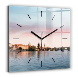 zegar-szklany-do-kuchni-na-sciane-z-nadrukiem-most-karola-w-pradze-30x30-cm