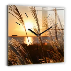 zegar-szklany-scienny-do-salonu-z-grafika-pszenica-w-zlotym-sloncu-30x30-cm