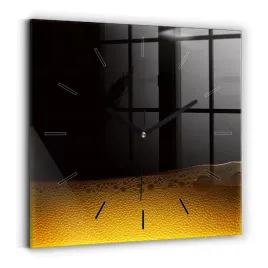 minimalistyczny-zegar-szklany-scienny-z-grafika-sok-pomaranczowy-30x30-cm