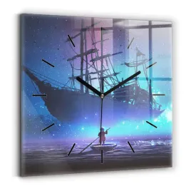 kwadratowy-zegar-szklany-dekoracyjny-na-sciane-zaglowiec-fantasy-30x30-cm