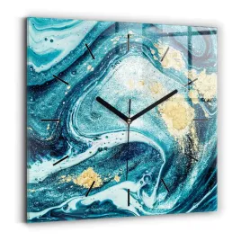 kwadratowy-zegar-szklany-do-salonu-z-grafika-abstrakcyjny-marmur-30x30-cm