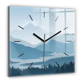 elegancki-kwadratowy-foto-zegar-szklany-na-sciane-gorski-krajobraz-30x30-cm