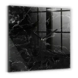 kwadratowy-zegar-szklany-scienny-do-salonu-ze-wzorem-czarny-marmur-30x30-cm