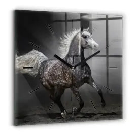 designerski-kwadratowy-foto-zegar-szklany-do-wnetrz-galopujacy-kon-30x30-cm