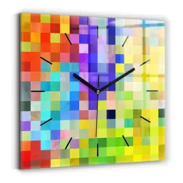 designerski-zegar-szklany-do-wnetrz-ze-wzorem-kompozycja-kwadratow-30x30-cm
