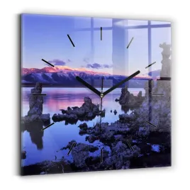 nowoczesny-szklany-kwadratowy-zegar-na-sciane-jezioro-kalifornia-30x30-cm