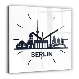 kwadratowy-zegar-szklany-scienny-do-biura-ilustracja-miasta-berlin-30x30-cm