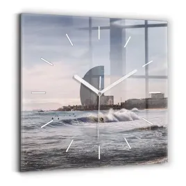 foto-zegar-szklany-scienny-do-nowoczesnych-wnetrz-barcelona-surfer-30x30-cm
