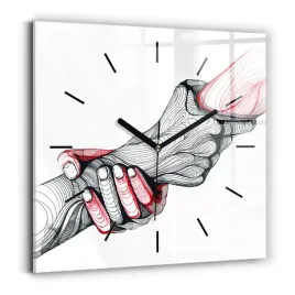 kwadratowy-zegar-szklany-na-sciane-ze-wzorem-trzymajace-sie-rece-30x30-cm