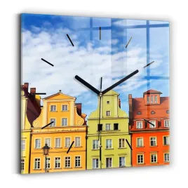 scienny-kwadratowy-zegar-szklany-ze-wzorem-wroclaw-stare-miasto-30x30-cm