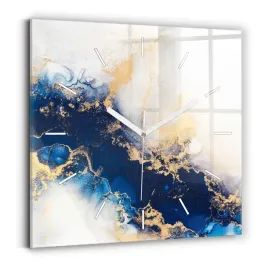 kwadratowy-zegar-szklany-do-kuchni-na-sciane-z-grafika-marmur-wzor-30x30-cm