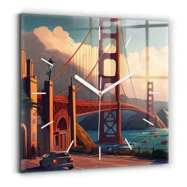 zegar-szklany-scienny-do-salonu-z-nadrukiem-most-w-san-francisco-30x30-cm