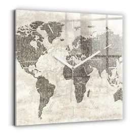 dekoracyjny-zegar-szklany-na-sciane-z-grafika-mapa-swiata-gazeta-30x30-cm