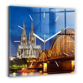 zegar-szklany-designerski-ze-stylowym-nadrukiem-most-w-niemczech-30x30-cm