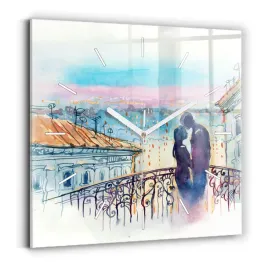 nowoczesny-zegar-szklany-na-sciane-z-nadrukiem-ludzie-na-akwareli-30x30-cm