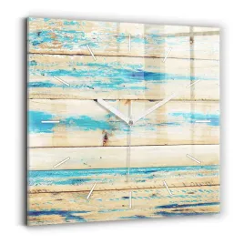 designerski-kwadratowy-zegar-szklany-do-wnetrz-porysowane-drewno-30x30-cm