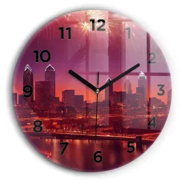 scienny-okragly-zegar-szklany-do-biura-miasto-noca-w-philadelphia-fi60-cm